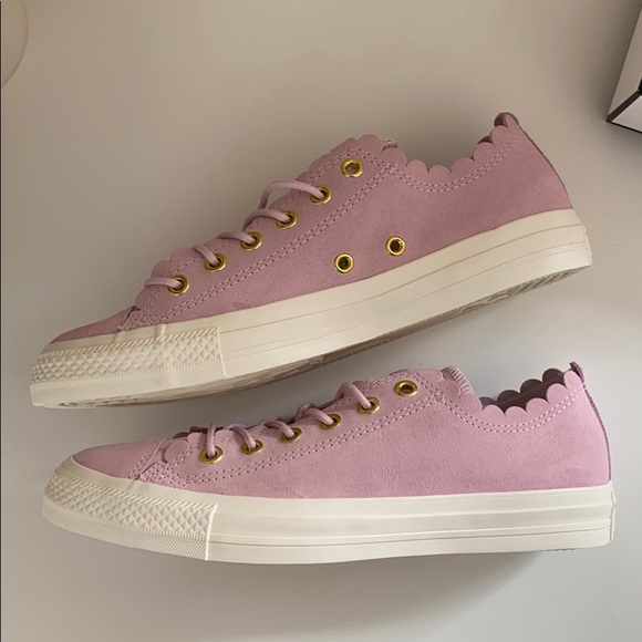 New Converse Chuck Taylor Ox platform suede pink - Picture 5 of 6